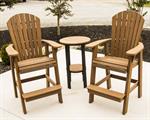 Adirondack Bar Chair, Mahogany