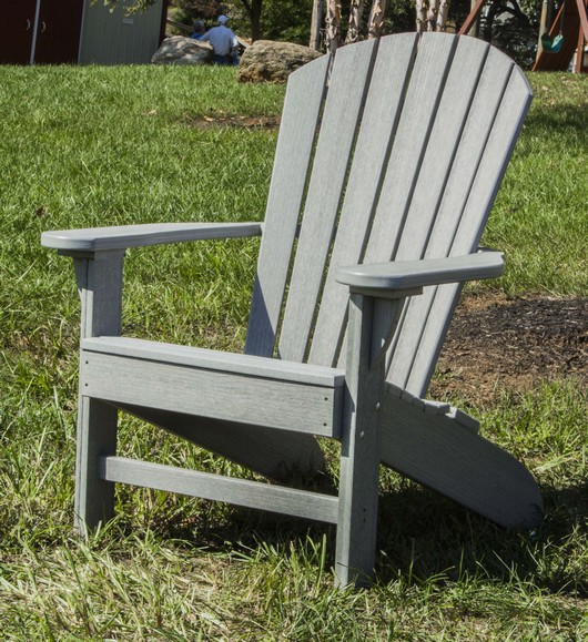 Adirondack Chair Poly Driftwood Gray