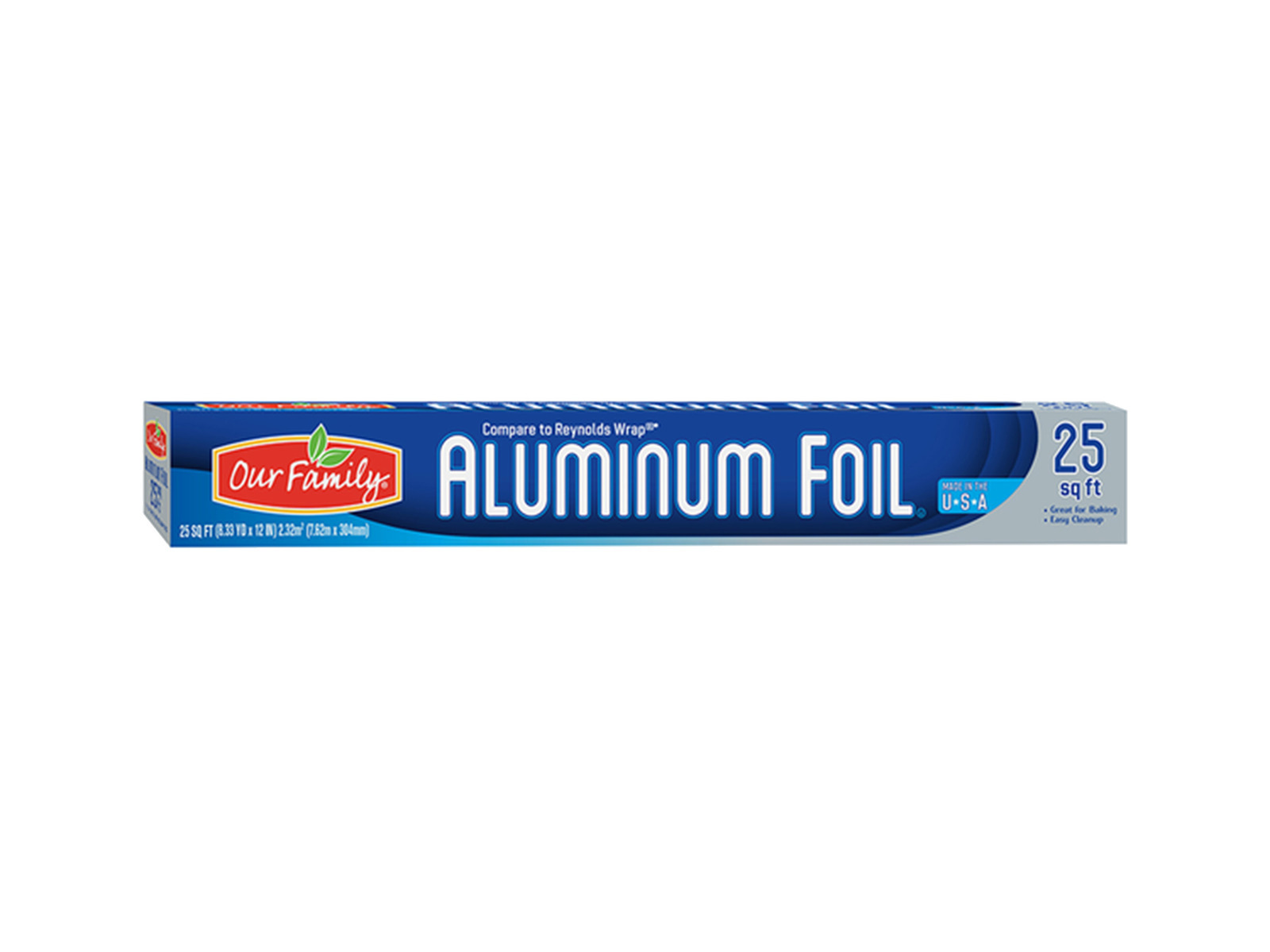 Our Family Aluminum Foil, Heavy Duty, 50 Square Feet 1 Ea, Aluminum Foil,  Cling Wrap & Wax Paper