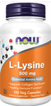 L-Lysine Capsules, 500mg  (100 Caps)