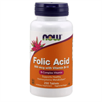 Folic Acid 800mcg w/ Vit. B-12, 250 Tablets